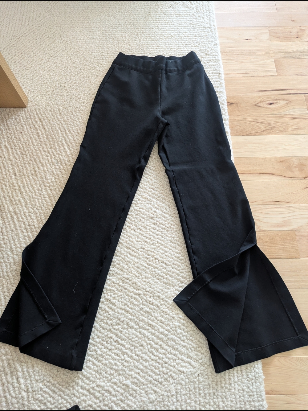 SPANX Black Boot-Cut Flare Pants